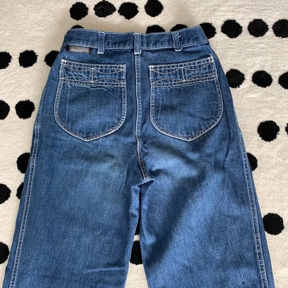 Vintage 70's Vidal Sasson High Rise Tapered Denim Retro Mom Jeans - Picture 5 of 16